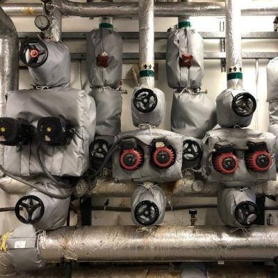Verwijderbare isolatiemantel voor warmtewisselaar